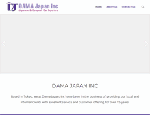 Tablet Screenshot of damajapan.com